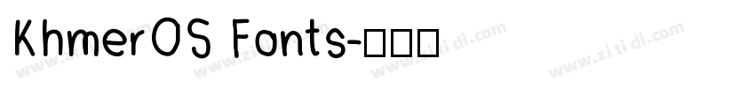 KhmerOS Fonts字体转换